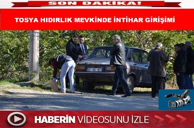 TOSYA HIDIRLIK TEPESİNDE İNTİHAR GİRİŞİMİ