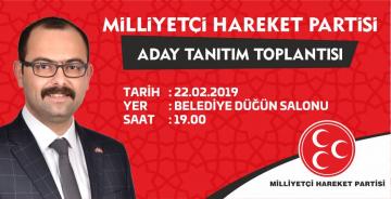 TOSYA MİLLİYETÇİ HAREKET PARTİSİ CUMA GÜNÜ GERÇEKLEŞTİRECEĞİ ADAY TOPLANTISINA HAZIRLANIYOR…