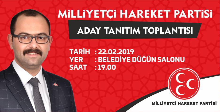TOSYA MİLLİYETÇİ HAREKET PARTİSİ CUMA GÜNÜ GERÇEKLEŞTİRECEĞİ ADAY TOPLANTISINA HAZIRLANIYOR…