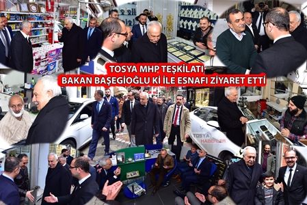 TOSYA MHP TEŞKİLATI MURAT BAŞESGİOĞLU İLE  TAZİYE VE ESNAF ZİYARETİNDE BULUNDU..