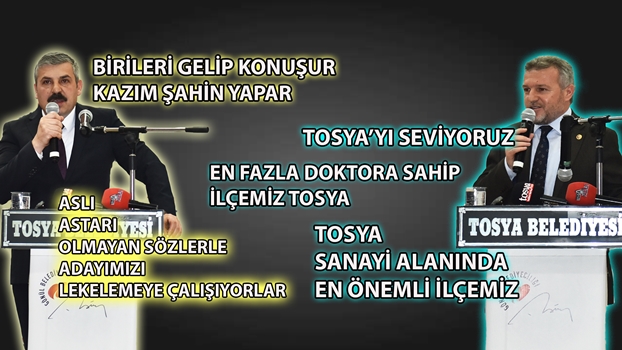 TOSYA’DA KASTAMONU İL BAŞKANI DOĞAN ÜNLÜ VE MİLLETVEKİLİ METİN ÇELİK İDDİALARA CEVAP VERDİ…