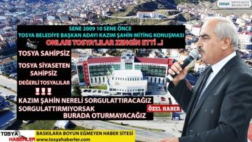 BAŞKAN ŞAHİN 2009 DA HASTANE SORUNUNU GÜNDEME GETİRMİŞTİ  “SENE 2019”