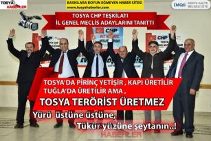 TOSYA CHP İLÇE TEŞKİLATI İL GENEL MECLİS ADAYLARINI TANITTI..