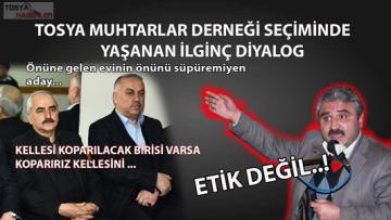 TOSYA BELEDİYE BAŞKANI ŞAHİN “KELLESİ ALINACAK BİRİ VARSA ALIRIZ EVİNİN ÖNÜNÜ SÜPÜREMİYEN ADAY” DEDİ..