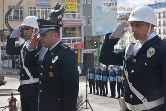 TÜRK POLİS TEŞKİLATININ 174. YIL DÖNÜMÜ TOSYA’DA TÖREN İLE KUTLANDI