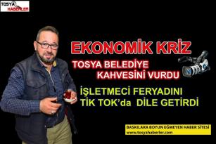 TOSYA’DA KAHVE İŞLETMECİSİ EKONOMİK KRİZE TİK TOK İLE DİKKAT ÇEKTİ…