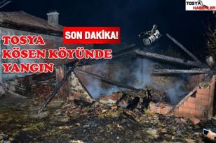 TOSYA KÖSEN KÖYÜNDE YANGIN…