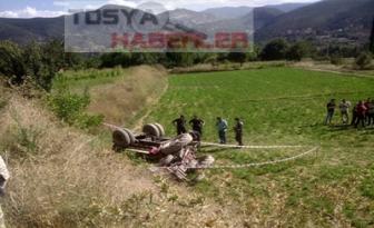 TOSYA’DA TRAKTÖR KAZASI 1 KİŞİ HAYATINI KAYBETTİ…