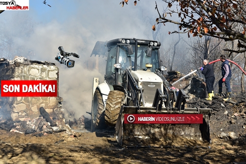 TOSYA GÖKOMUZ KÖYÜNDE ÇIKAN YANGINDA BİR KİŞİ HAYATINI KAYBETTİ..