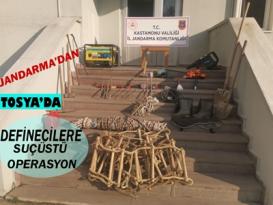 JANDARMA TOSYA’DA DEFİNECİLERE GÖZ AÇTIRMIYOR…