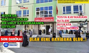 TOSYA’DA MAĞDUR İŞCİLERDEN ŞOK İDDİALAR PANDEMİ SÜRECİNDE BİLE ….
