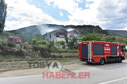 TOSYA KALE YAKASI MEVKİNDE YANGIN..